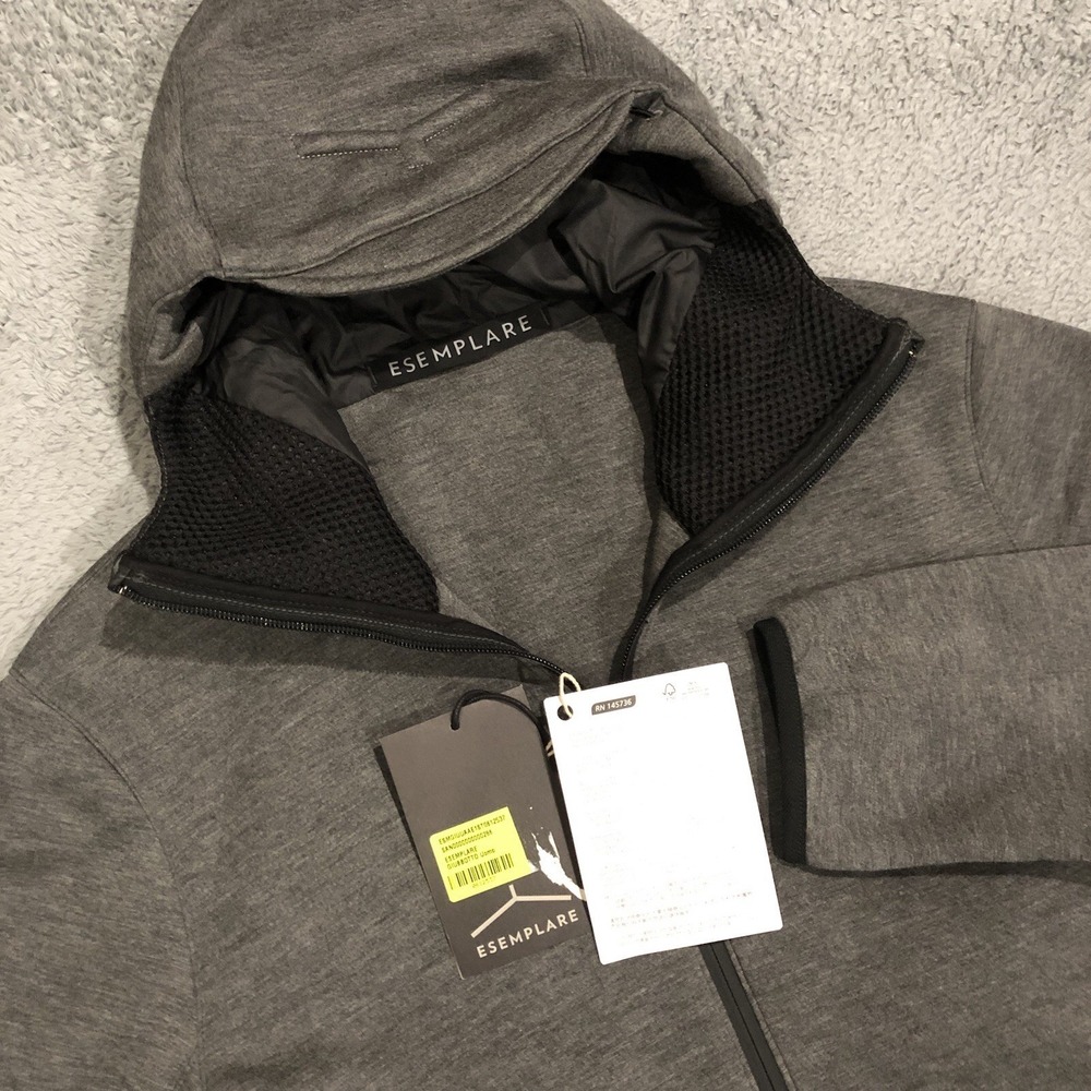 Esemplare Hooded Fleece Men's L Tech Zip Full Jacket Hurricane